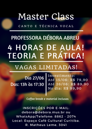 Aulas de Canto e Técnica Vocal Curitiba - Professor de Canto Escola Dó Maior